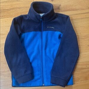 Columbia Boys Two-Tone Blue and Blue Fleece Jacket